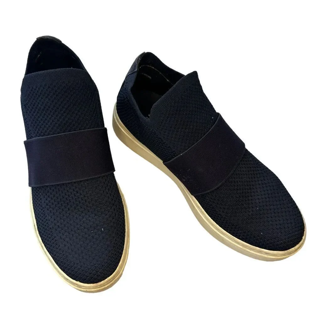 Eileen Fisher Pari Women's Blue Knitted Platform Slip-On sneakers size 7.5